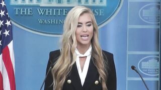 NEW WH Press Sec. Katie Zacharia: "My president, ah, excuse me, my husband."