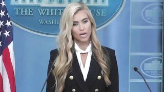 NEW WH Press Sec. Katie Zacharia: "My president, ah, excuse me, my husband."