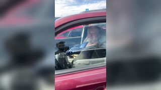 Confronted Driver Refuses to Leave Car After Racial Slurs