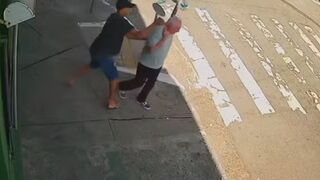 INSTANT Karma: Thief Robs Old Man then Dies almost Instantly (See Description)