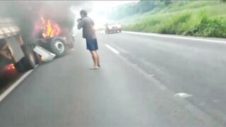 "I love everyone" The last words of the young man who burned to death after a highway accident