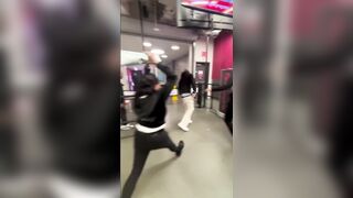 A theft inside Burlington quickly turned into a chaotic confrontation