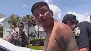 An Illegal alien had a meltdown while being arrested for soliciting children for s*x