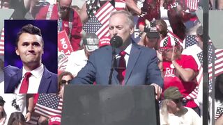 A Charlie Kirk chant just broke out at President Trump's Arizona rally