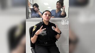 Texas detention deputy has been fired after photos of her posing wiyh jail inmates