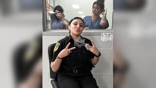 Texas detention deputy has been fired after photos of her posing wiyh jail inmates