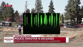 "Looks like the shooter has been neutralized, possibly shot by a father at the school