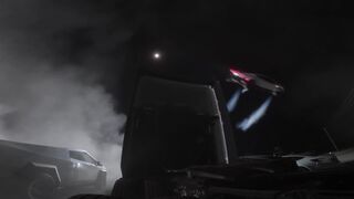 Tesla Roadster Flys and Flips