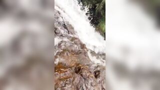 Woman Swept Away by Powerful Currents at Indonesia’s Robo Waterfall