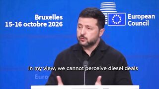 Zelensky LASHES OUT at Trump's DIESEL DEAL