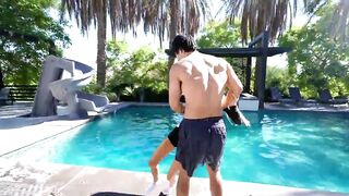 Watch his face at the end, he regrets it instantly