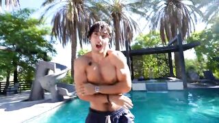 Watch his face at the end, he regrets it instantly