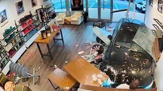 Florida couple survives after being hit by car crashing through nail salon