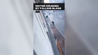 Another Rioter crashed by falling glass