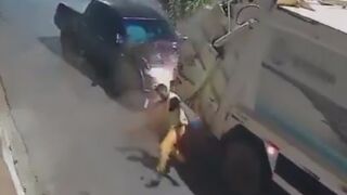 Quick Thinking Helps Sanitation Worker Avoid Major Injury in Truck Collision