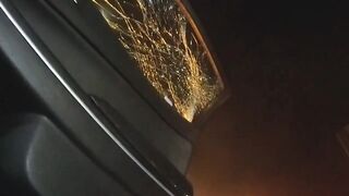 Driver asleep as Tesla in self-driving mode plows into scene of crash on I-80