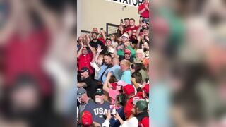Imagine waiting in line for HOURS at a Trump rally just to get kicked out in SECONDS
