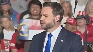 A leftist plant just got RUSHED out of the JD Vance rally after he started going berserk about the Epstein files