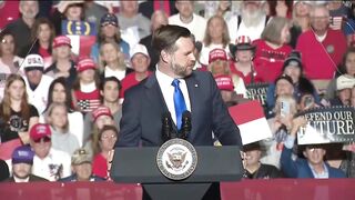 A leftist plant just got RUSHED out of the JD Vance rally after he started going berserk about the Epstein files