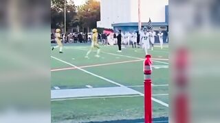 Black player targets white player with hate crime because he carried an American flag