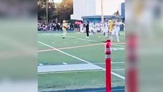 Black player targets white player with hate crime because he carried an American flag