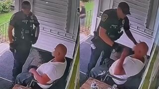 Police Officer Captured on Video Punching, Using Taser on Man in Chair