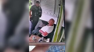 Police Officer Captured on Video Punching, Using Taser on Man in Chair