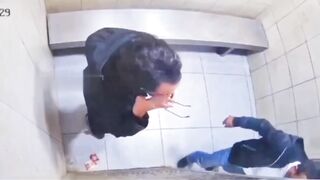 A fight inside a holding cell quickly turned into instant regret for the prisoner involved
