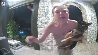 Two Men Broke into Her House, She Ran out Front to Alert her Husband Via Ring Camera
