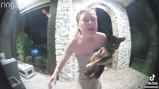 Two Men Broke into Her House, She Ran out Front to Alert her Husband Via Ring Camera
