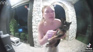 Two Men Broke into Her House, She Ran out Front to Alert her Husband Via Ring Camera