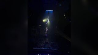 Female Gymnast Falls from the Dome during Performance in Front of Shocked Crowd
