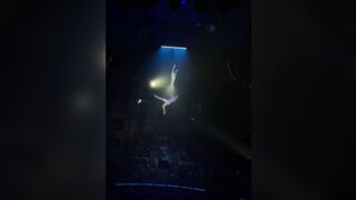 Female Gymnast Falls from the Dome during Performance in Front of Shocked Crowd