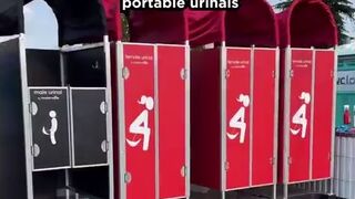 Portable Urinals at the Paris Olympics couldn't be more Private
