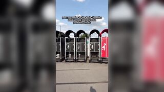 Portable Urinals at the Paris Olympics couldn't be more Private