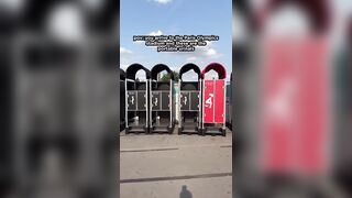 Portable Urinals at the Paris Olympics couldn't be more Private