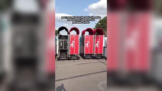 Portable Urinals at the Paris Olympics couldn't be more Private