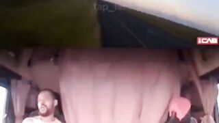 Naked Man and Woman Tossed Around after Crazy Car Accident