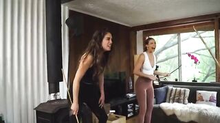 Liberal Women take part in a ‘rage ritual’ as they Bash Wooden Sticks in the Air to release all of their Anger.