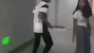 Female Student is Badly Beaten by Male As*hole