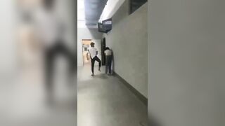 Female Student is Badly Beaten by Male As*hole