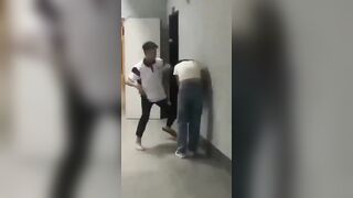Female Student is Badly Beaten by Male As*hole