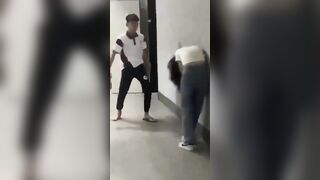 Female Student is Badly Beaten by Male As*hole