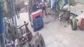Final Destination Death: Worker is Killed Instantly by Falling Cement Pillar