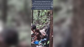 American Woman Chained to Tree and Left for Dead by Husband found Alive after 40 Days