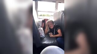 Violent Black Girl Attacks Blonde on School bus