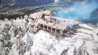 Aerial footage shows fire damage at Hitler’s Eagle’s Nest