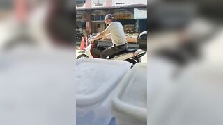 Stoopid Thief Still Using That Bike In That Same Area He Stole Earlier