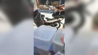 Stoopid Thief Still Using That Bike In That Same Area He Stole Earlier