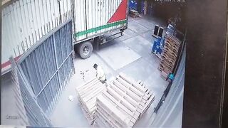 A Man was left with his Arm Shattered after being Crushed by a Truck..Truck Driver is a Mess